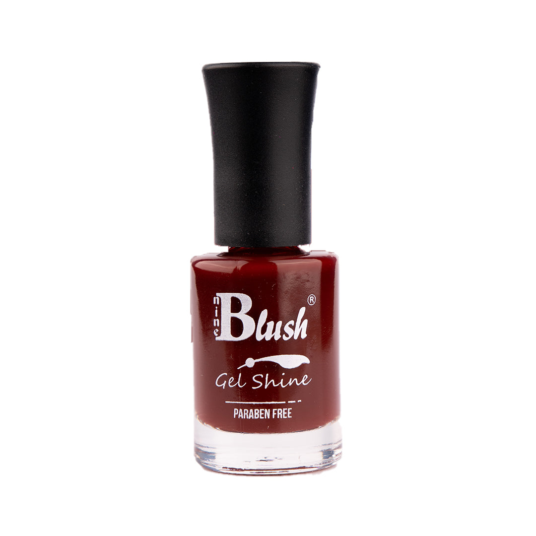 Nine Blush Shine Gel Nail Paint – Vibrant Colors, Mirror Shine