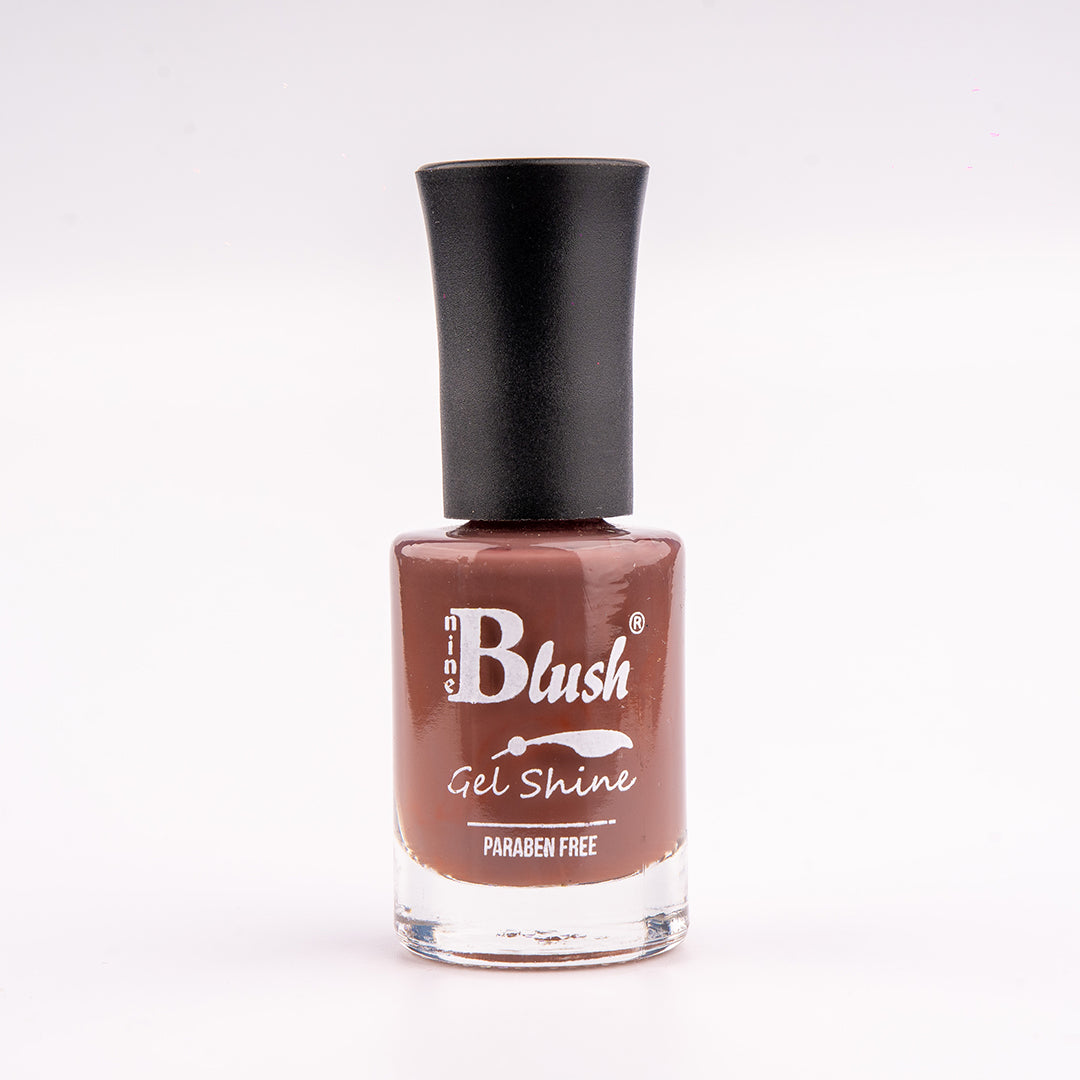 Nine Blush Shine Gel Nail Paint – Vibrant Colors, Mirror Shine