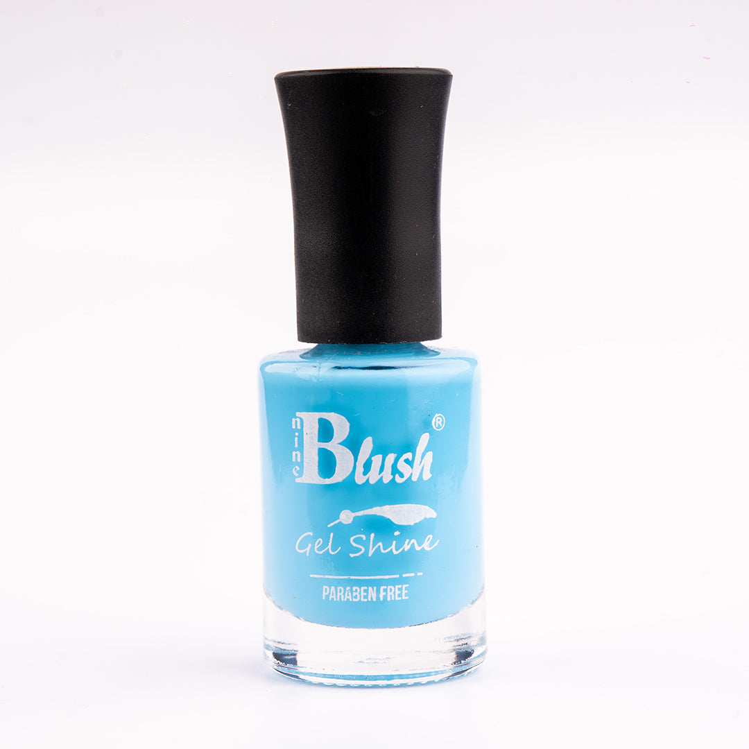 Nine Blush Shine Gel Nail Paint – Vibrant Colors, Mirror Shine