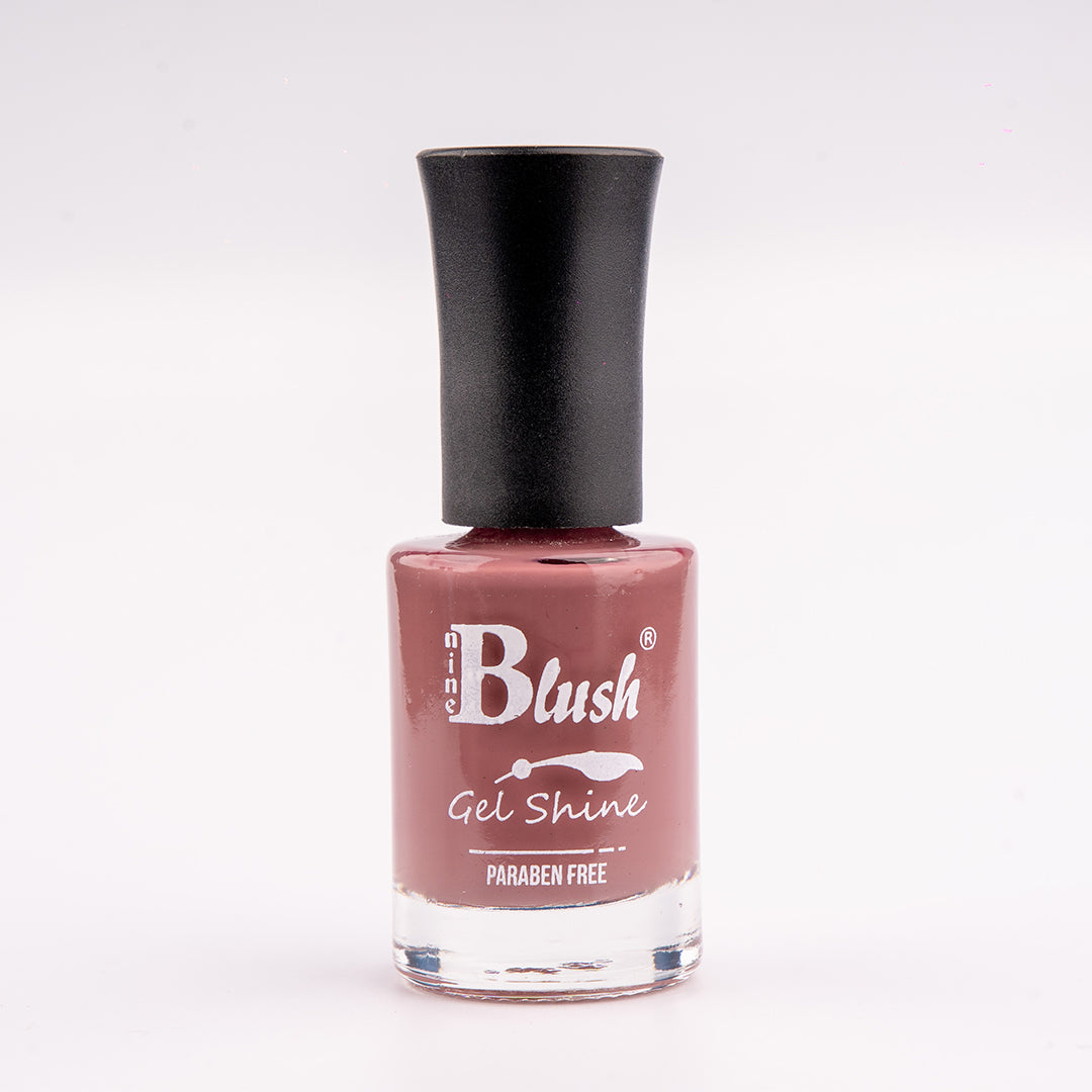Nine Blush Shine Gel Nail Paint – Vibrant Colors, Mirror Shine