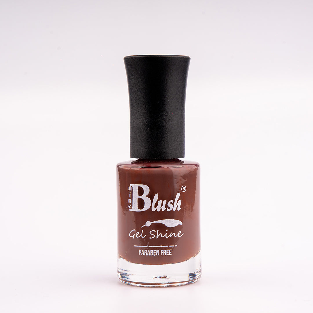 Nine Blush Shine Gel Nail Paint – Vibrant Colors, Mirror Shine