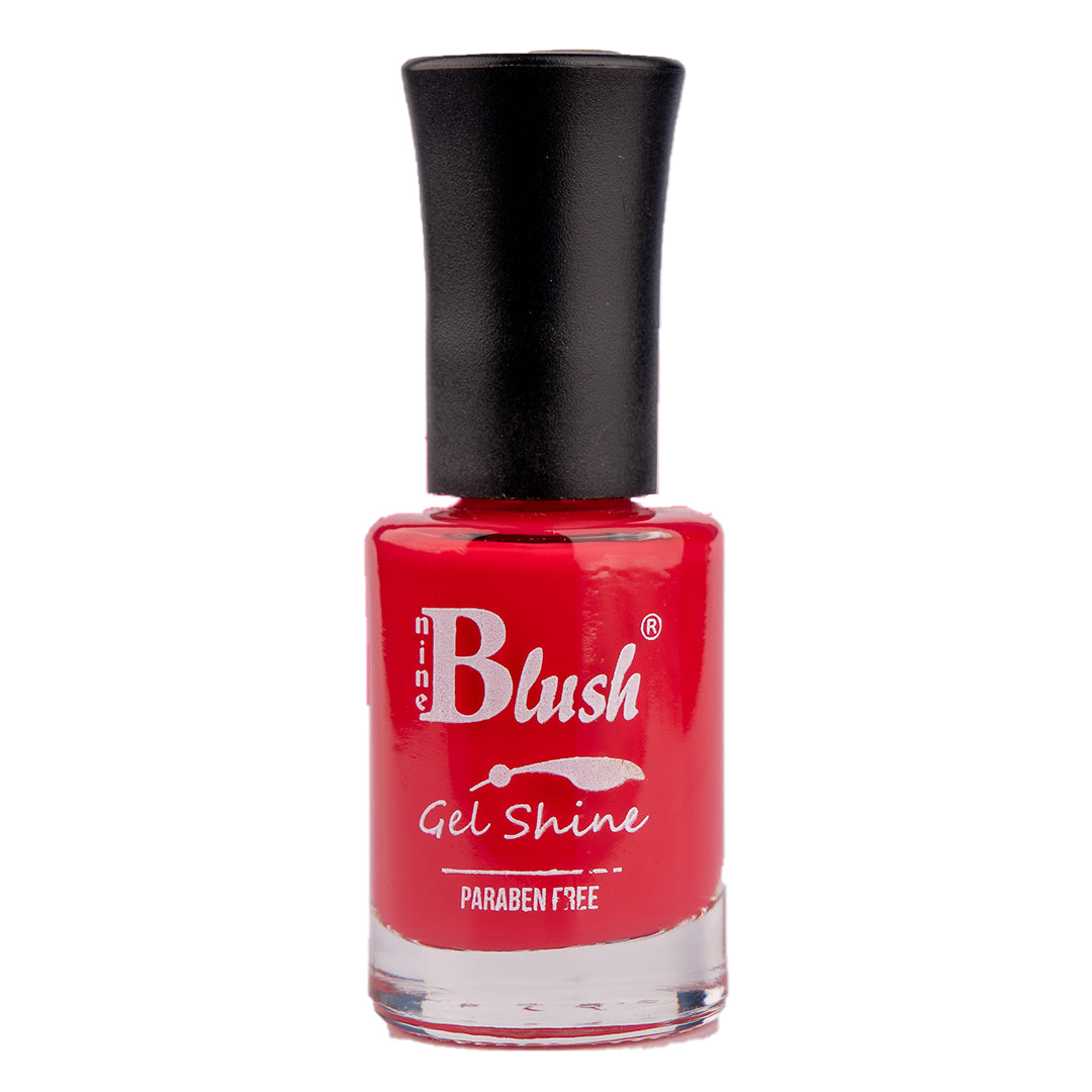 Nine Blush Shine Gel Nail Paint – Vibrant Colors, Mirror Shine