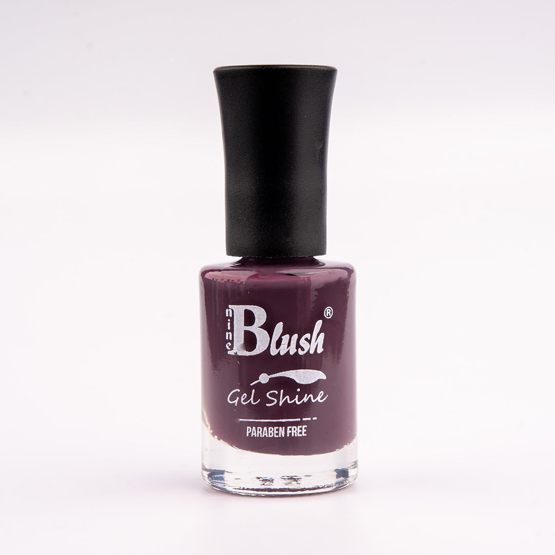 Nine Blush Shine Gel Nail Paint – Vibrant Colors, Mirror Shine