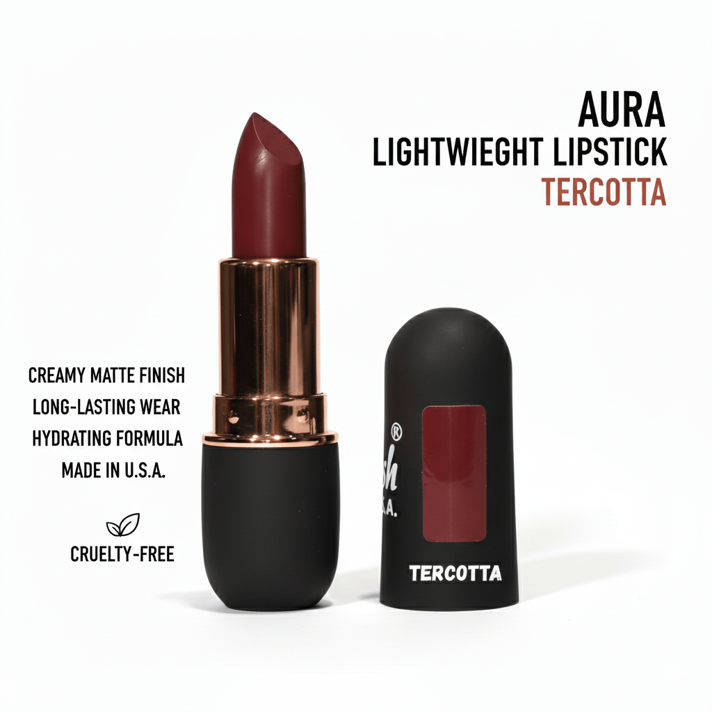 AURA LIGHTWEIGHT MATTE LIPSTICK - Nine Blush