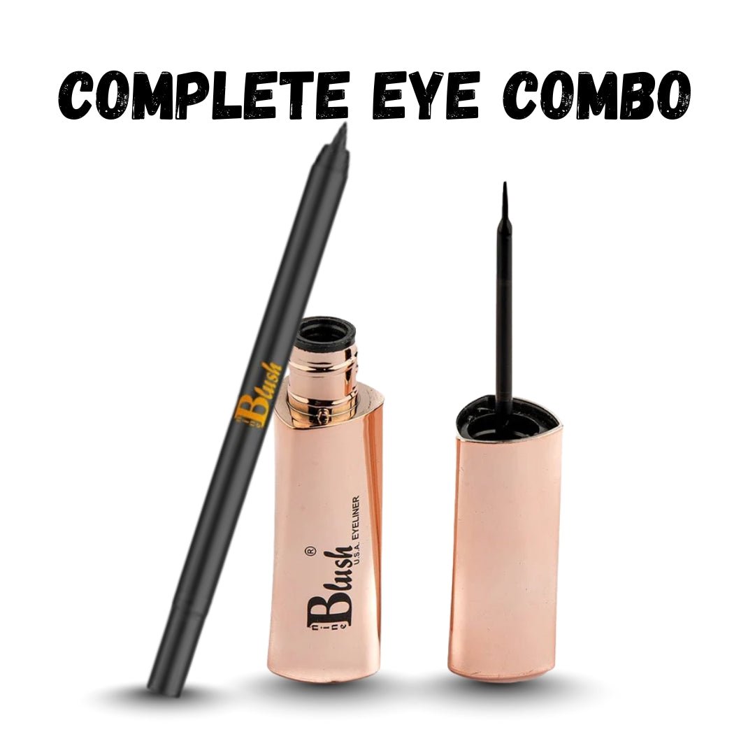 Kajal + Eyeliner Combo – Intense Black Eye Essentials - Nine Blush