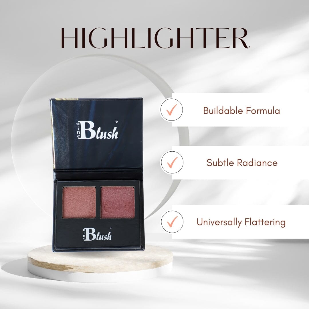 Nine Blush 9 to 5 Powerplay Radiant Highlighter beauty & health Nine Blush
