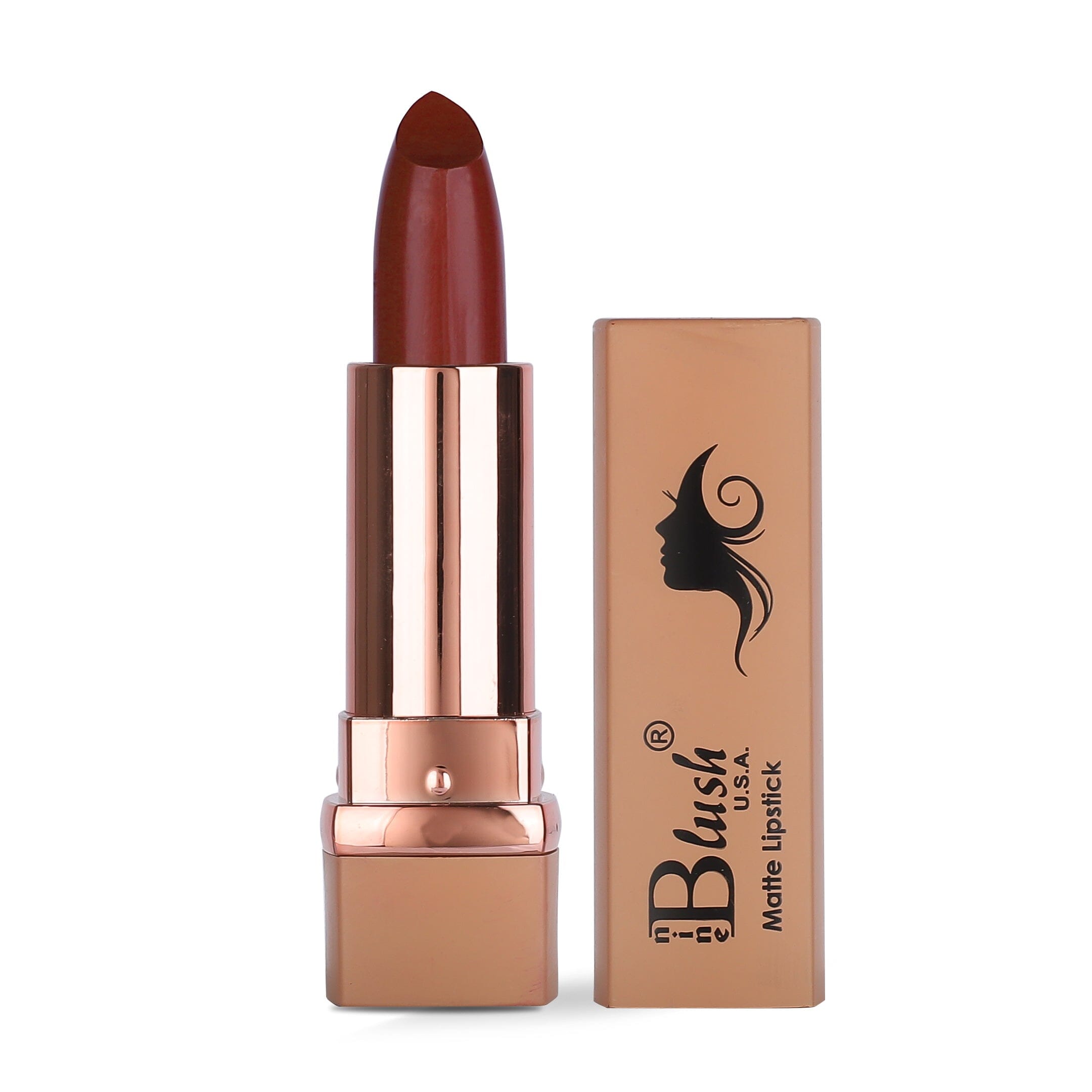 Nine Blush Matte Lipstick Naturally Mocha - Nine Blush
