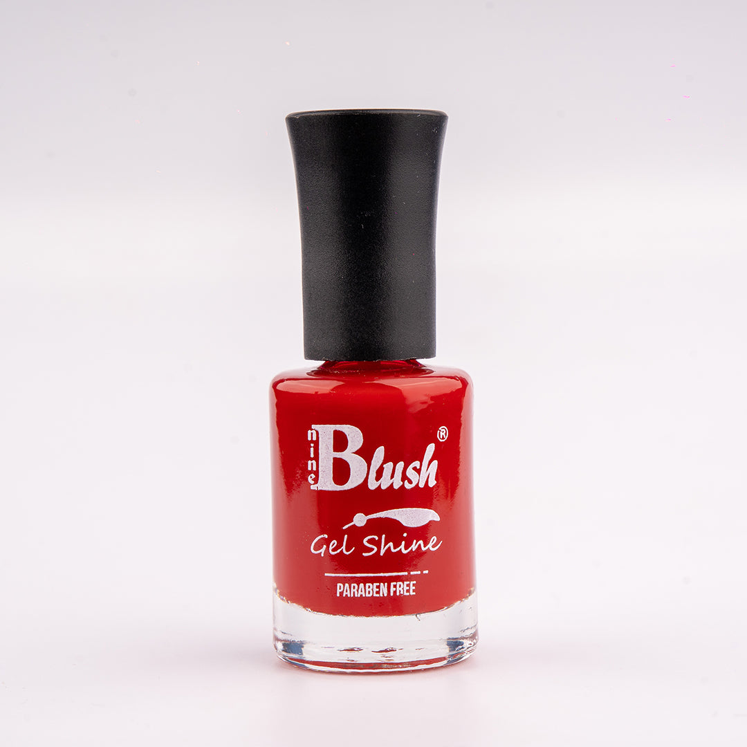 Nine Blush Shine Gel Nail Paint – Vibrant Colors, Mirror Shine