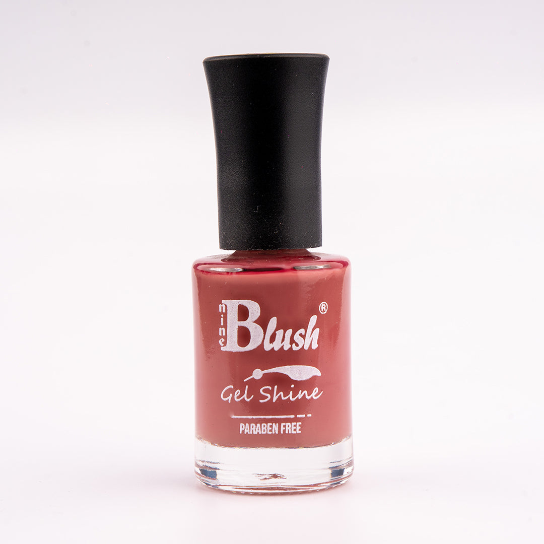 Nine Blush Shine Gel Nail Paint – Vibrant Colors, Mirror Shine