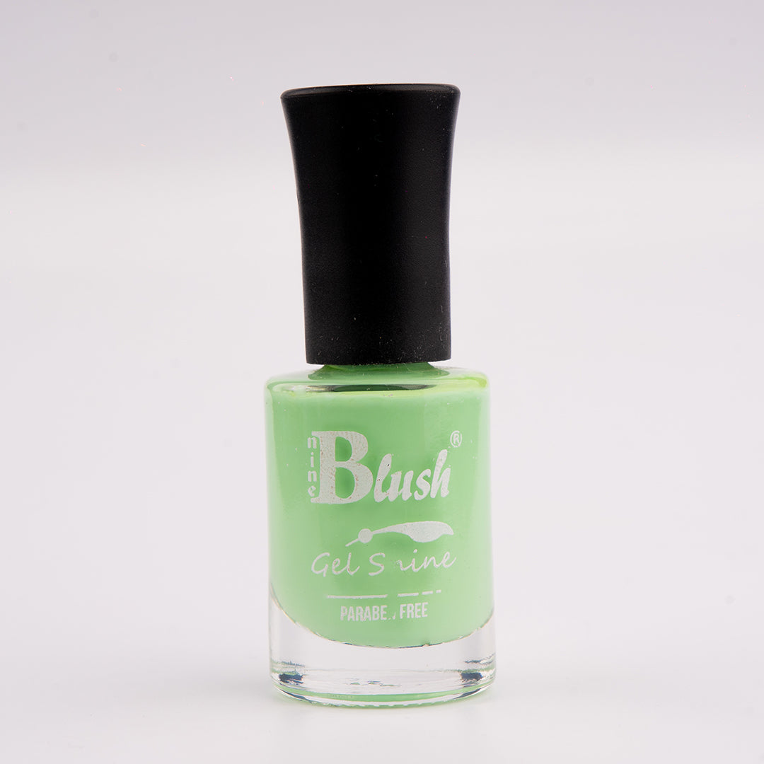 Nine Blush Shine Gel Nail Paint – Vibrant Colors, Mirror Shine