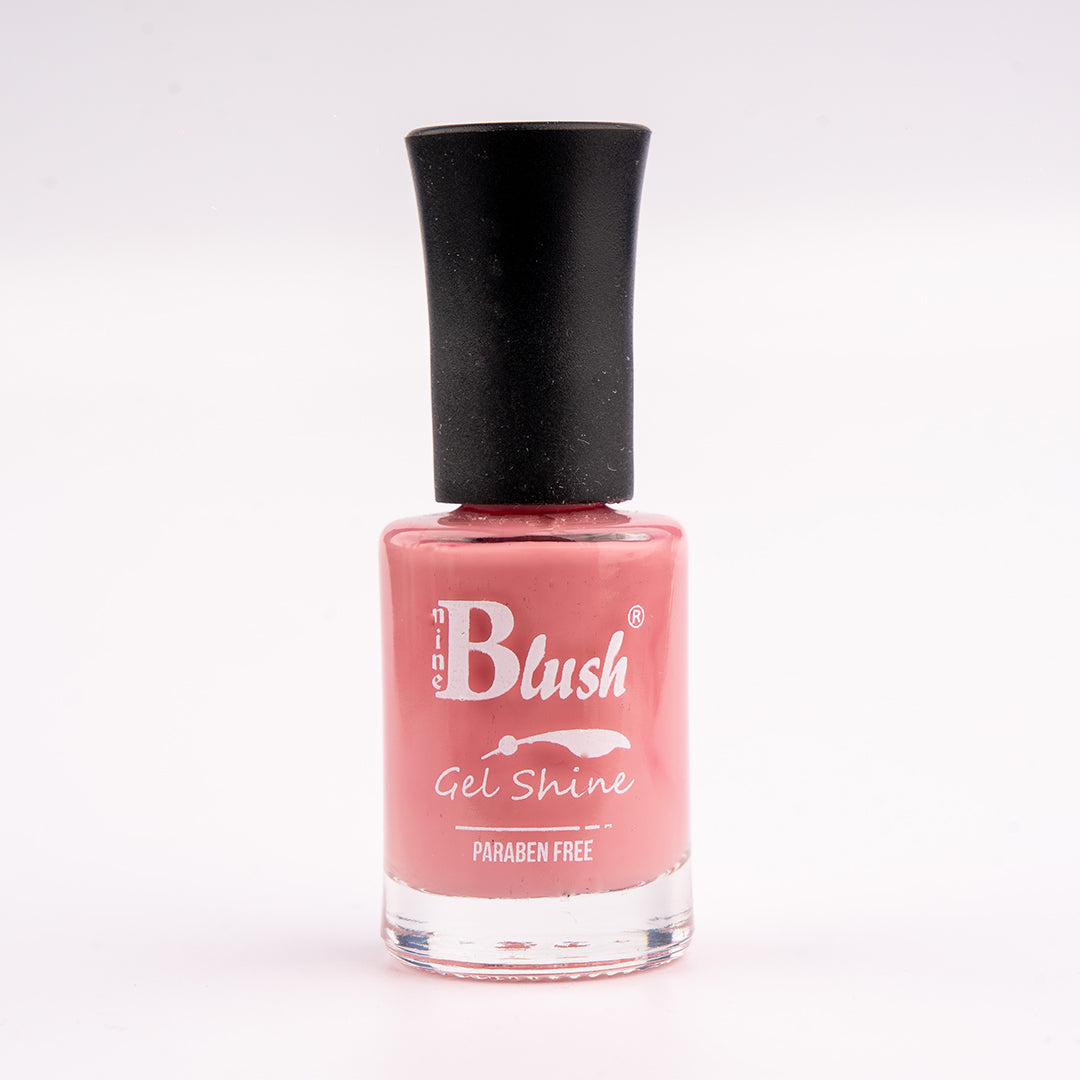 Nine Blush Shine Gel Nail Paint – Vibrant Colors, Mirror Shine