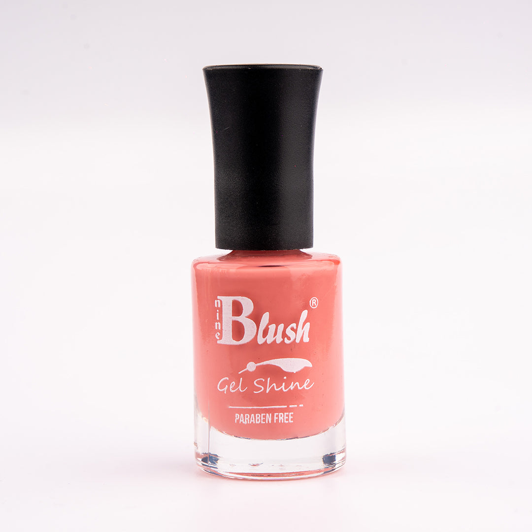 Nine Blush Shine Gel Nail Paint – Vibrant Colors, Mirror Shine