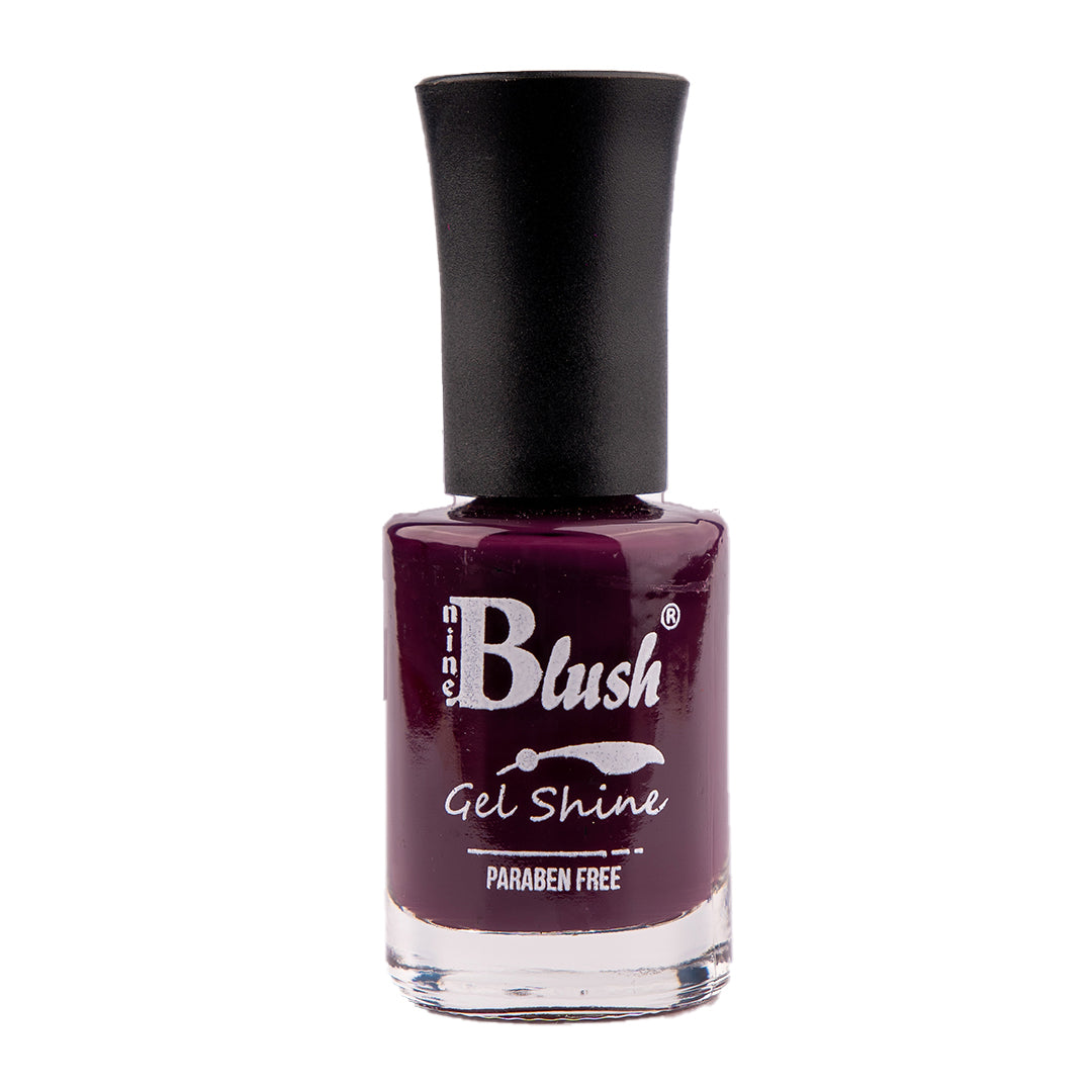 Nine Blush Shine Gel Nail Paint – Vibrant Colors, Mirror Shine
