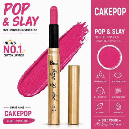 India's Next Favourite Non-Transfer Crayon Lipstick - Nine Blush