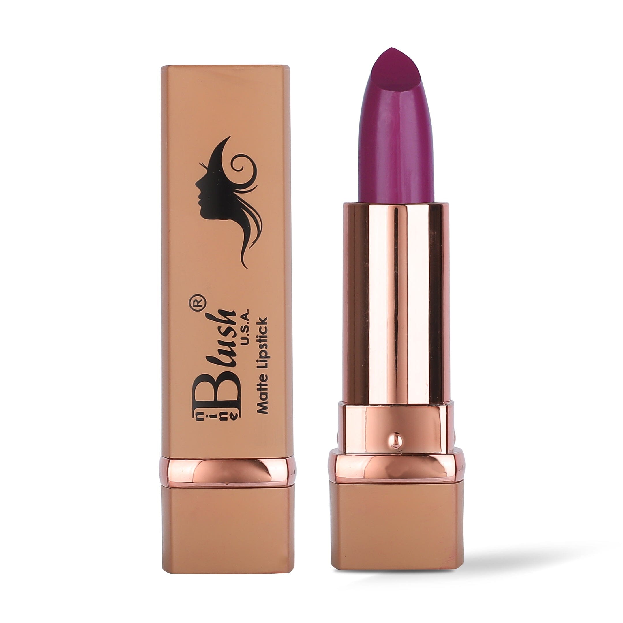 Nine Blush Matte Lipstick Perfect Plum - Nine Blush