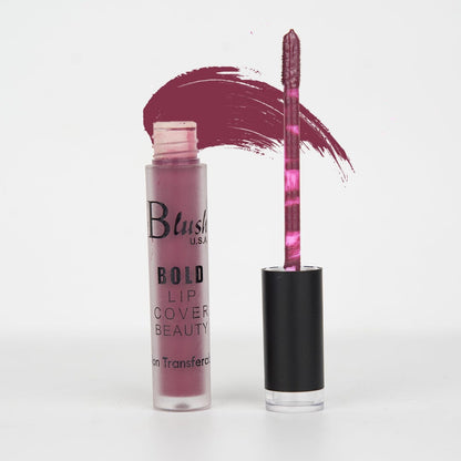 Nine Blush Radiant Glow Liquid Lipstick - 12H Stay, Non - Transfer Formula - Nine Blush
