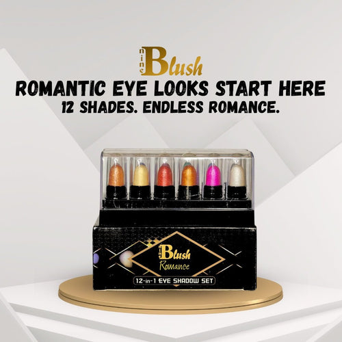 Nine Blush Romance 12-in-1 Eyeshadow Palette | Rich Pigment • Smooth Blend • Long-Lasting Glam