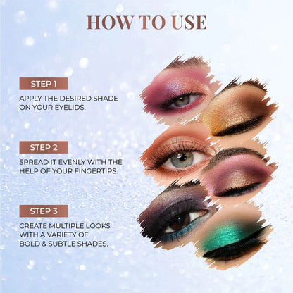 Nine Blush Romance 12 - in - 1 Eyeshadow Palette | Rich Pigment • Smooth Blend • Long - Lasting Glam - Nine Blush