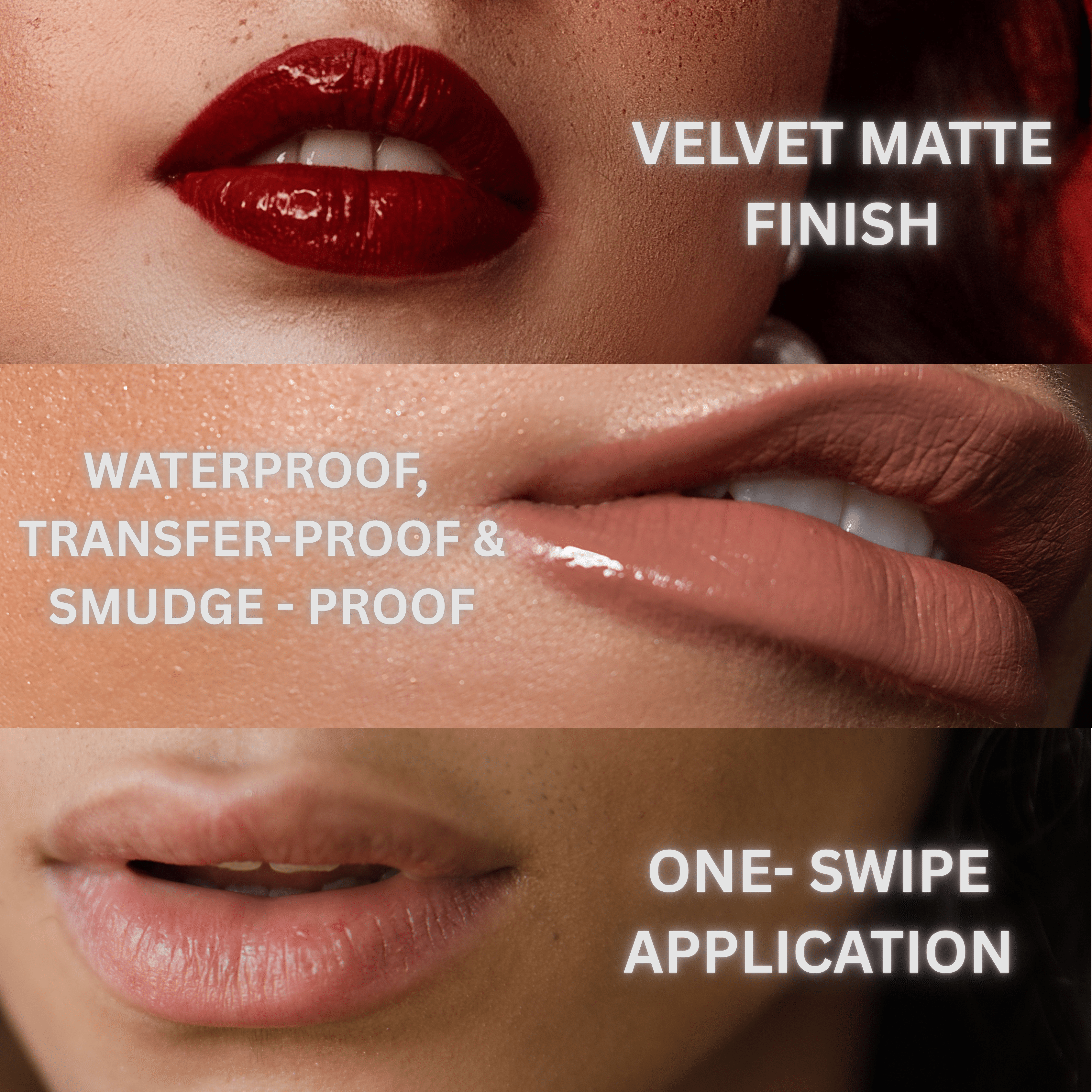 NINE BLUSH Stay Forever Matte Liquid Lipsticks Combo of 10, 1ml each - Nine Blush