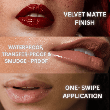 NINE BLUSH Stay Forever Matte Liquid Lipsticks Combo of 10, 1ml each - Nine Blush