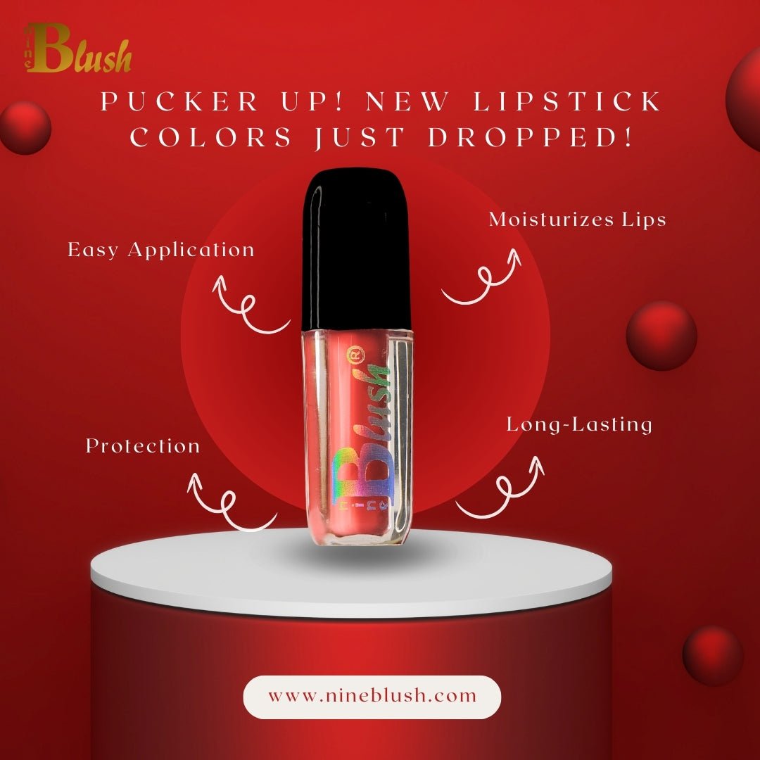 NINE BLUSH Stay Forever Matte Liquid Lipsticks Combo of 10, 1ml each - Nine Blush