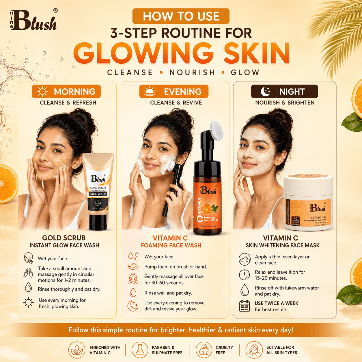 Nine Blush Summer Glow Essentials Kit - Nine Blush