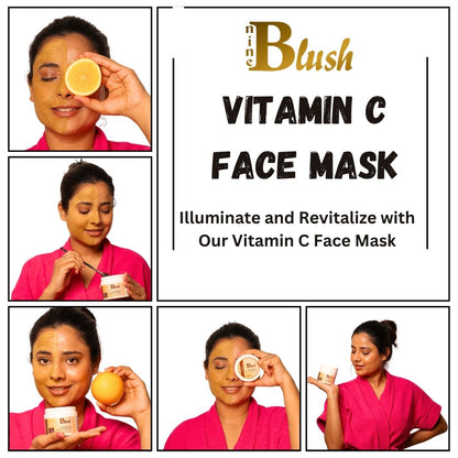 Nine Blush Vitamin C Illuminate Mask – For Bright, Radiant Skin - Nine Blush