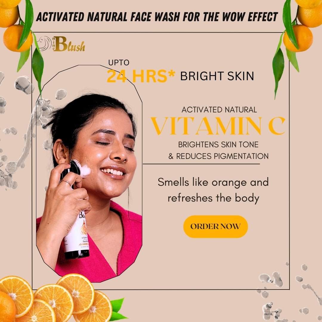 Vitamin C Foaming Face Wash – Gentle, Refreshing & Skin Brightening - Nine Blush