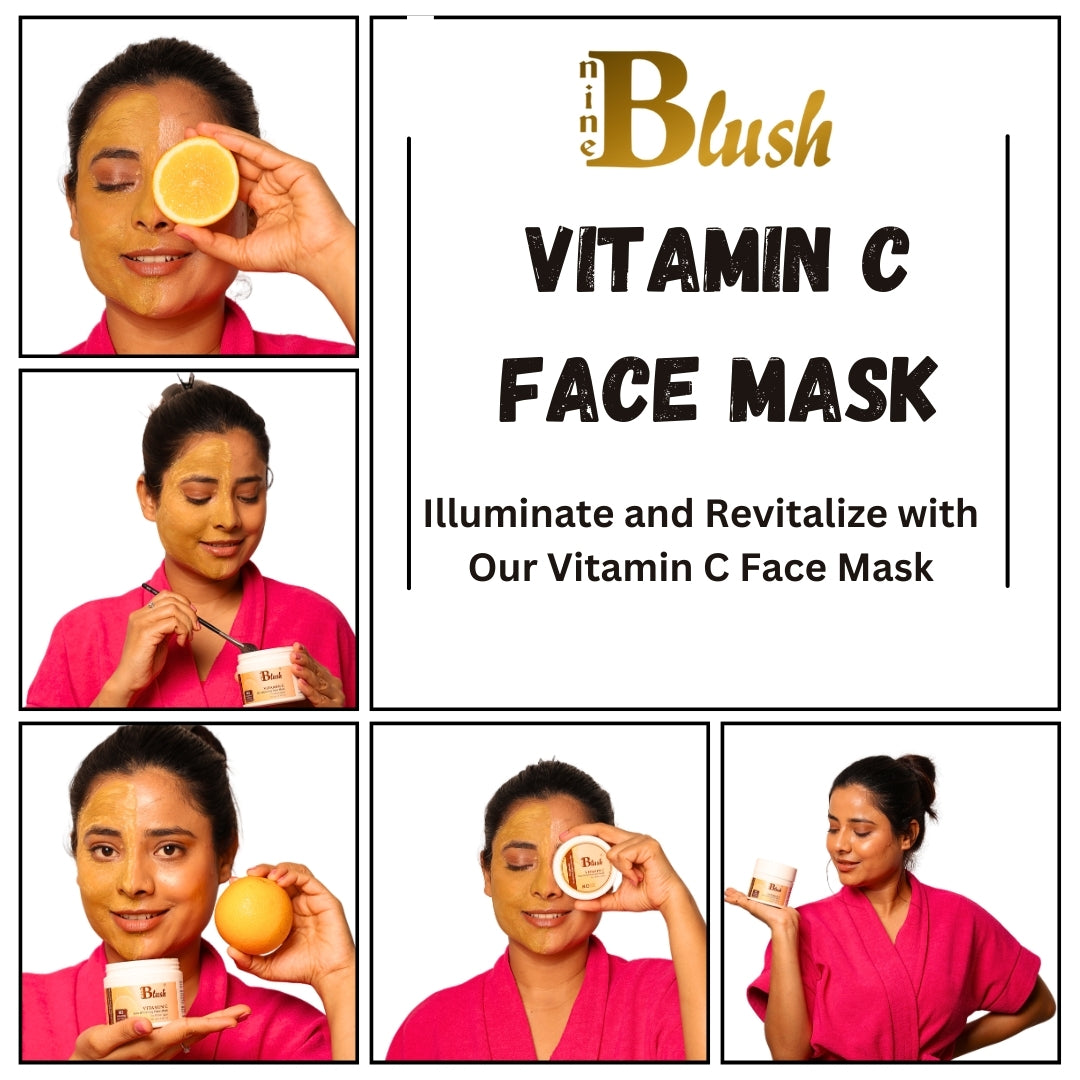 Nine Blush Vitamin C Illuminate Mask – For Bright, Radiant Skin